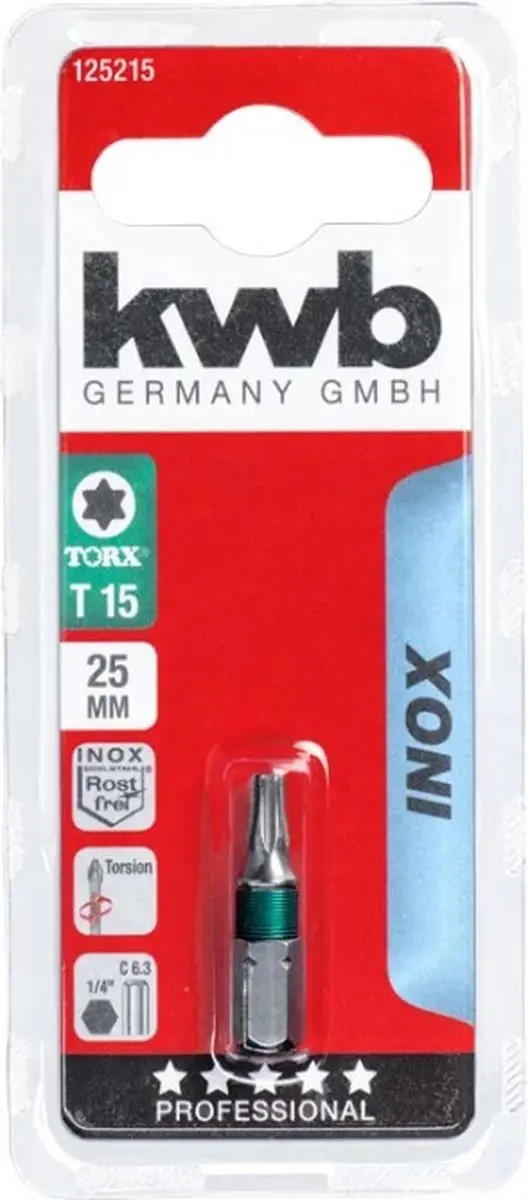 KWB Bit Torx 20-25mm INOX T20 - 1 Stuk