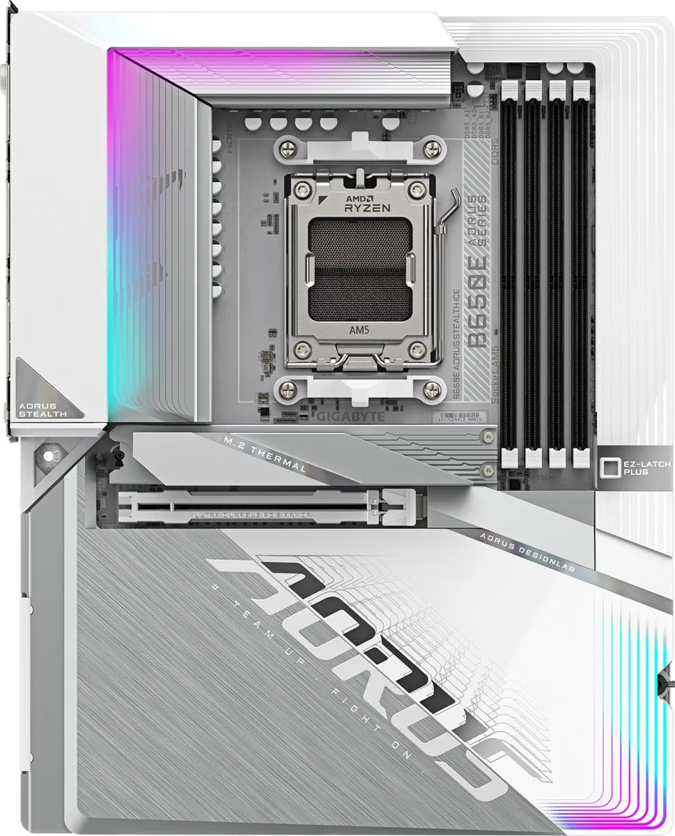 Gigabyte B650E AORUS STEALTH ICE Moederbord - AM5 - afbeelding 6 van 6