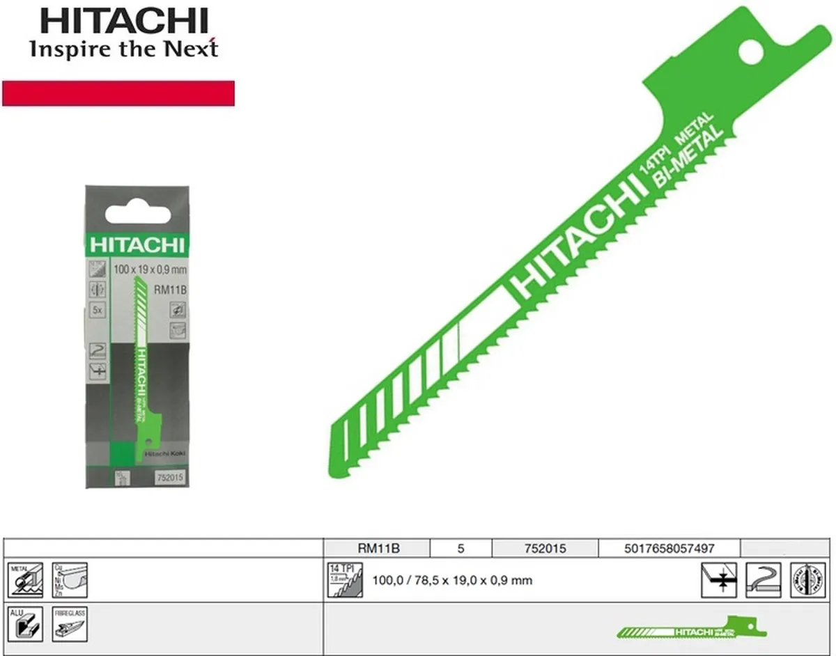 Hikoki RM11B/S422BF Schrobzaagbladen