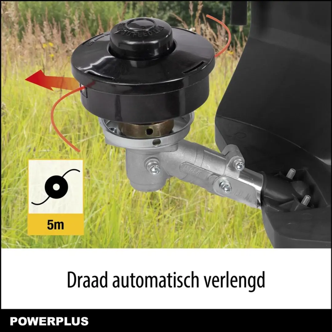 Powerplus POWEG30408 Bosmaaier 2-in-1 42,7cc - 2 Accu's