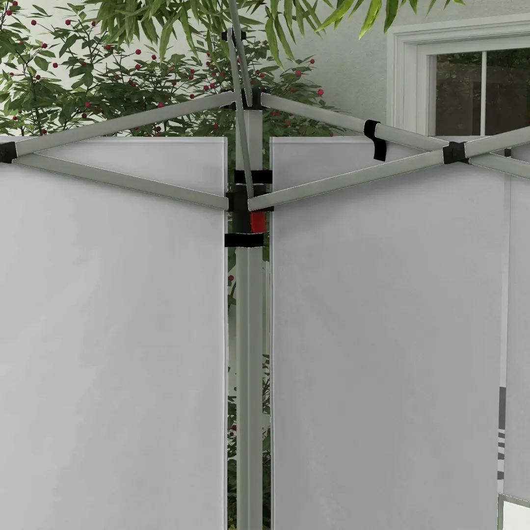 Outsunny Zijwanden Partytent Oxford 295x195cm - Lichtgrijs