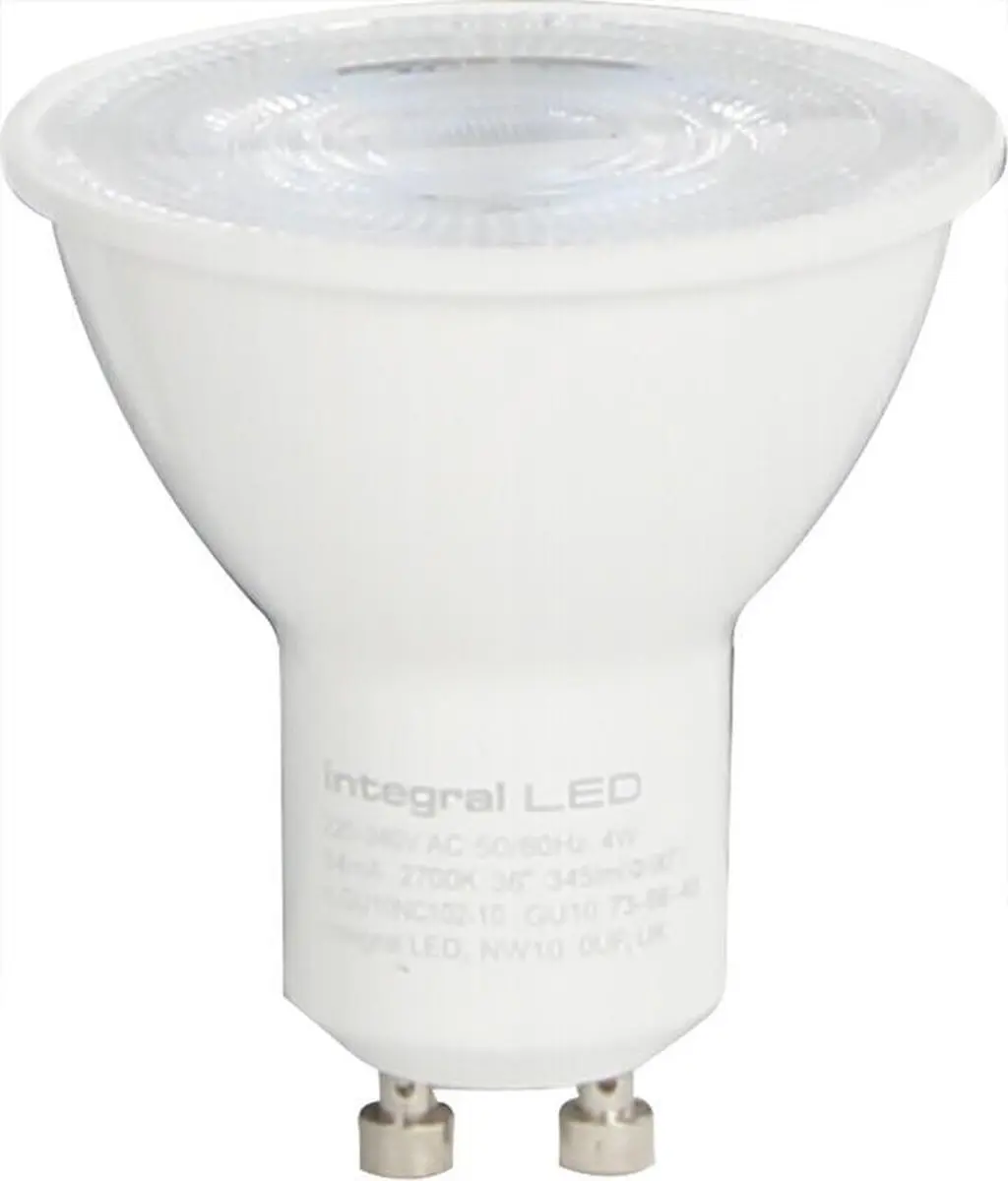 Integral LED GU10 3.6W 345lm 2700K - 10 Stuks