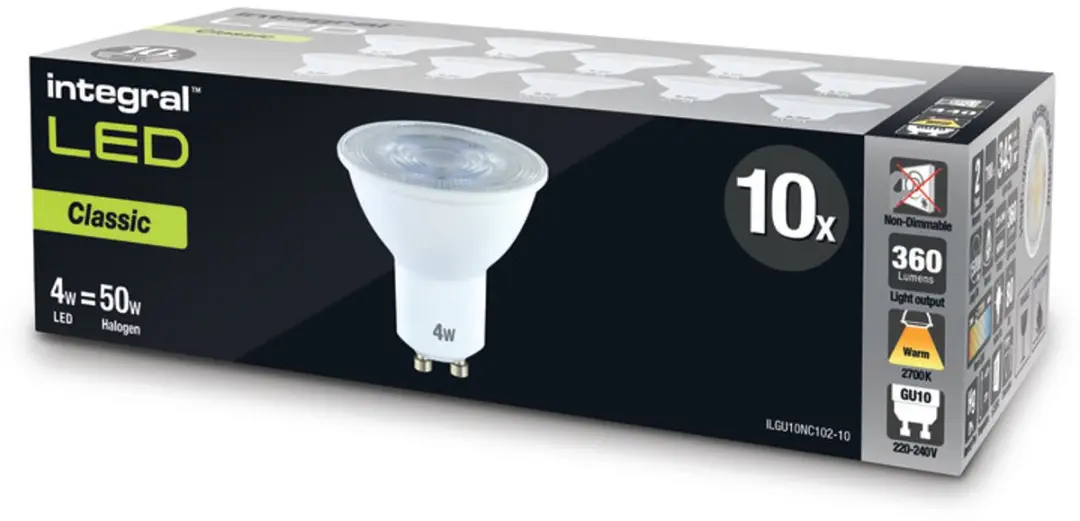 Integral LED GU10 3.6W 345lm 2700K