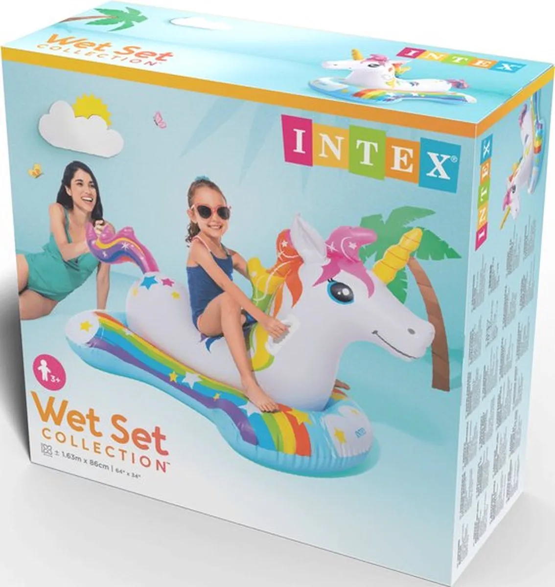 Intex Magical Unicorn Ride-On - 3+ Multicolor