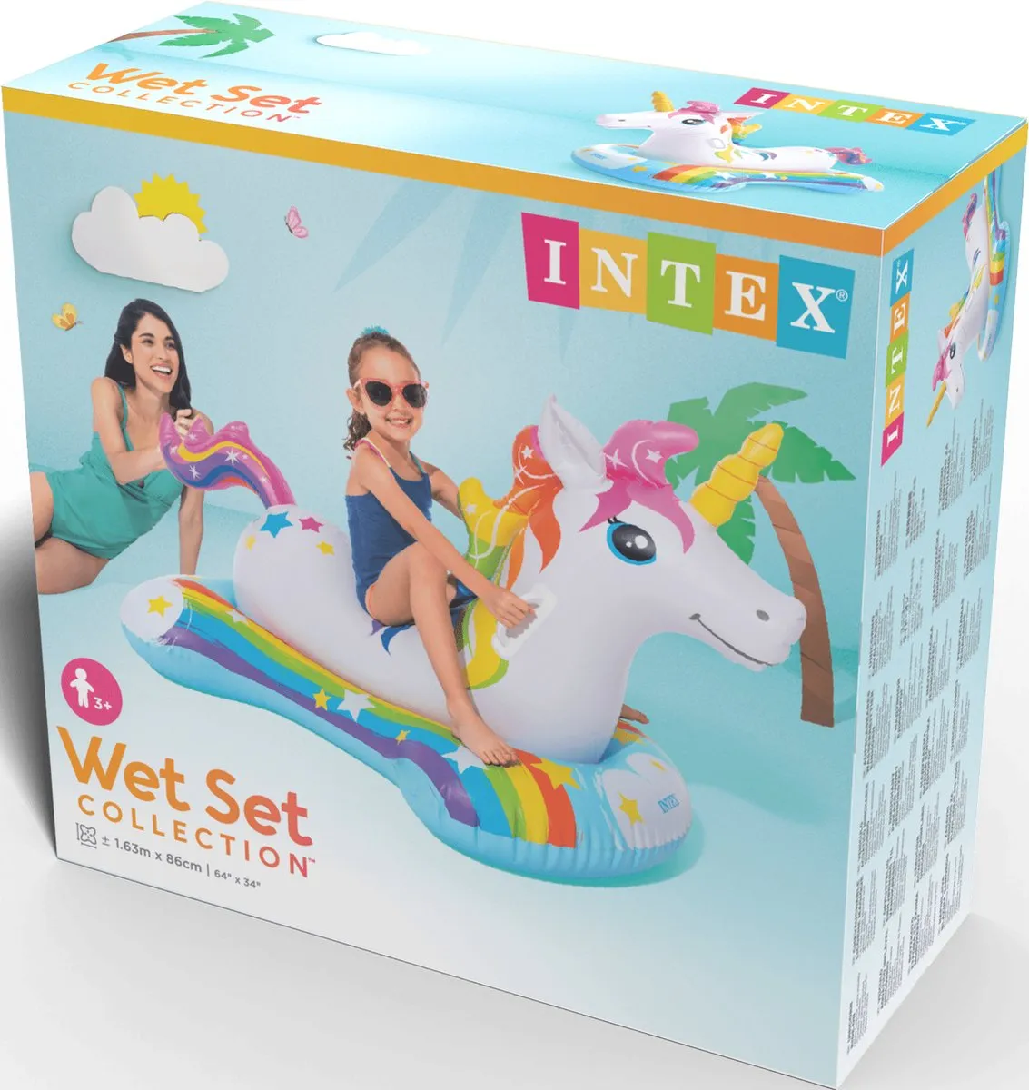 Intex Magical Unicorn Ride-On - 3+ Multicolor