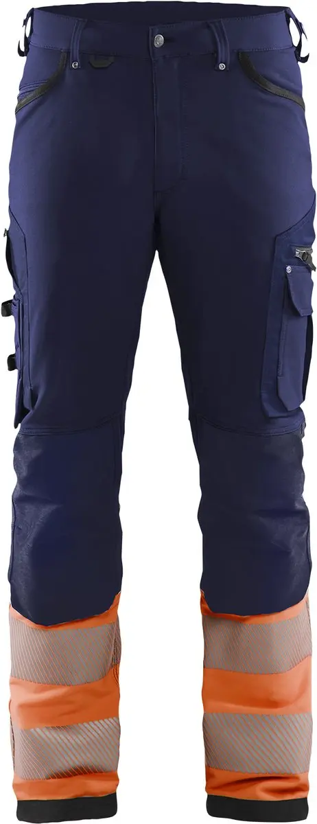 Blåkläder 1193-1642 Werkbroek - Marineblauw/Oranje - Maat 84