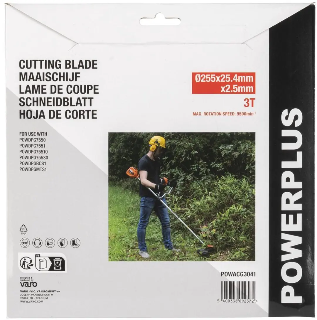 Powerplus POWACG3041 Maaischijf - 3 Messen Ø225mm - o.a. POWDPG7550