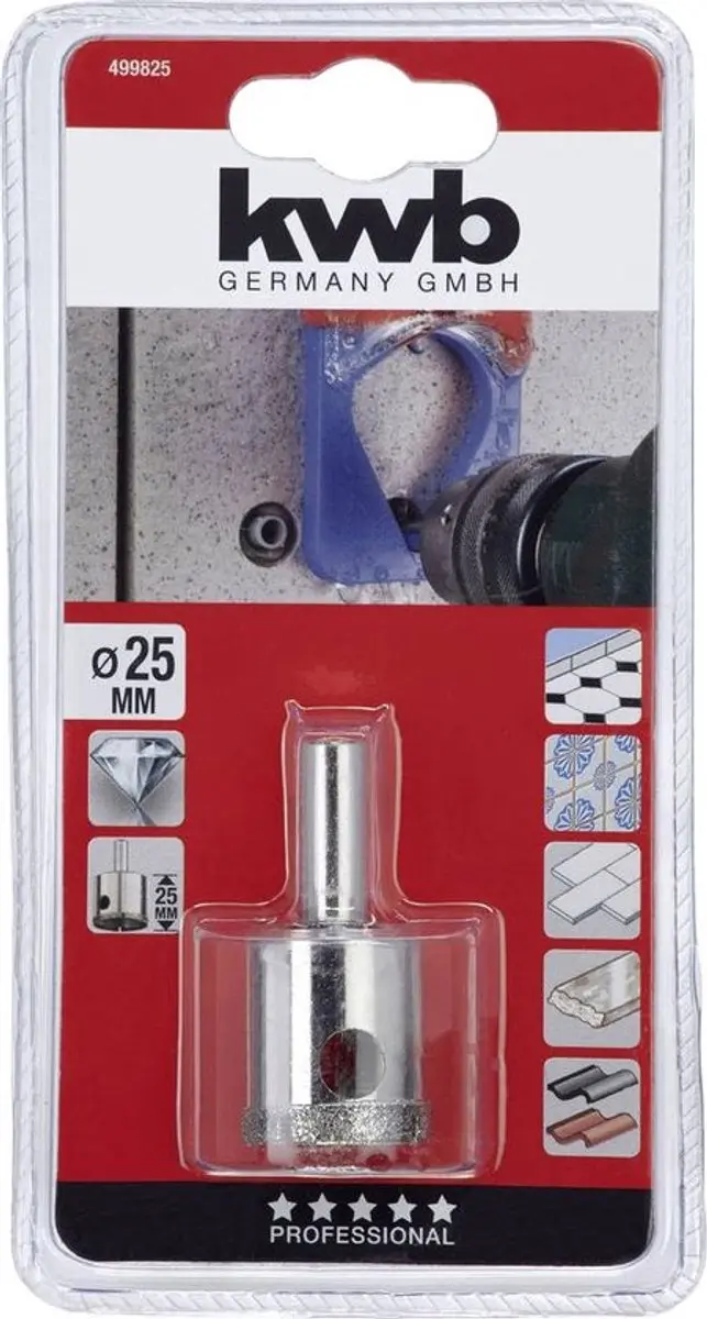 KWB Gatenzaag Diamant 25mm - Metaal - afbeelding 6 van 6