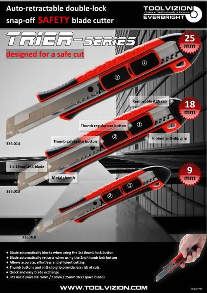 Toolpack Professioneel 18mm Afbreekmes Metaal - 1 Stuks