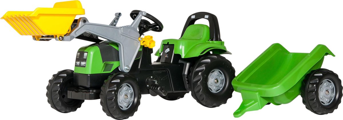 Rolly Toys RollyKid - Traptractor met Frontlader en Aanhanger