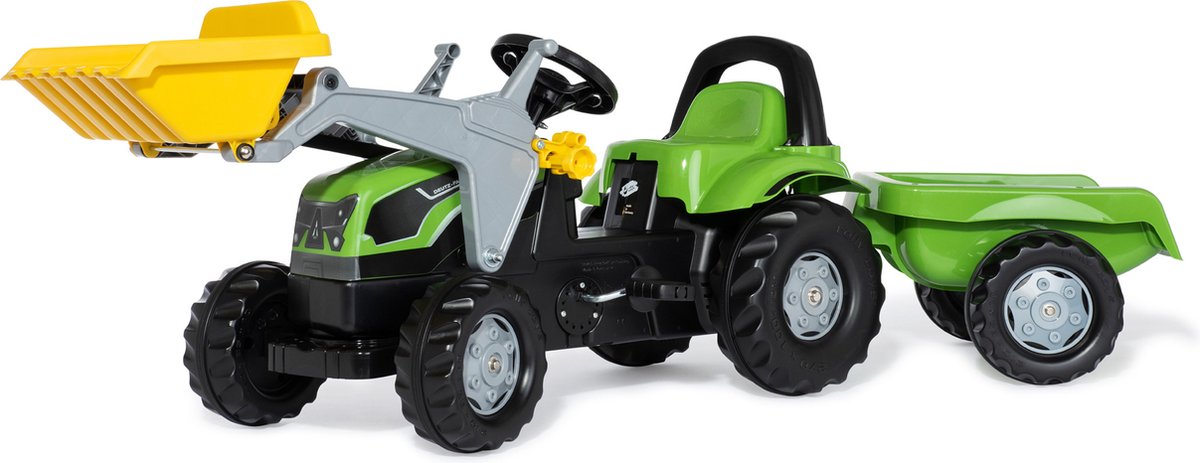 Rolly Toys RollyKid - Traptractor met Frontlader en Aanhanger