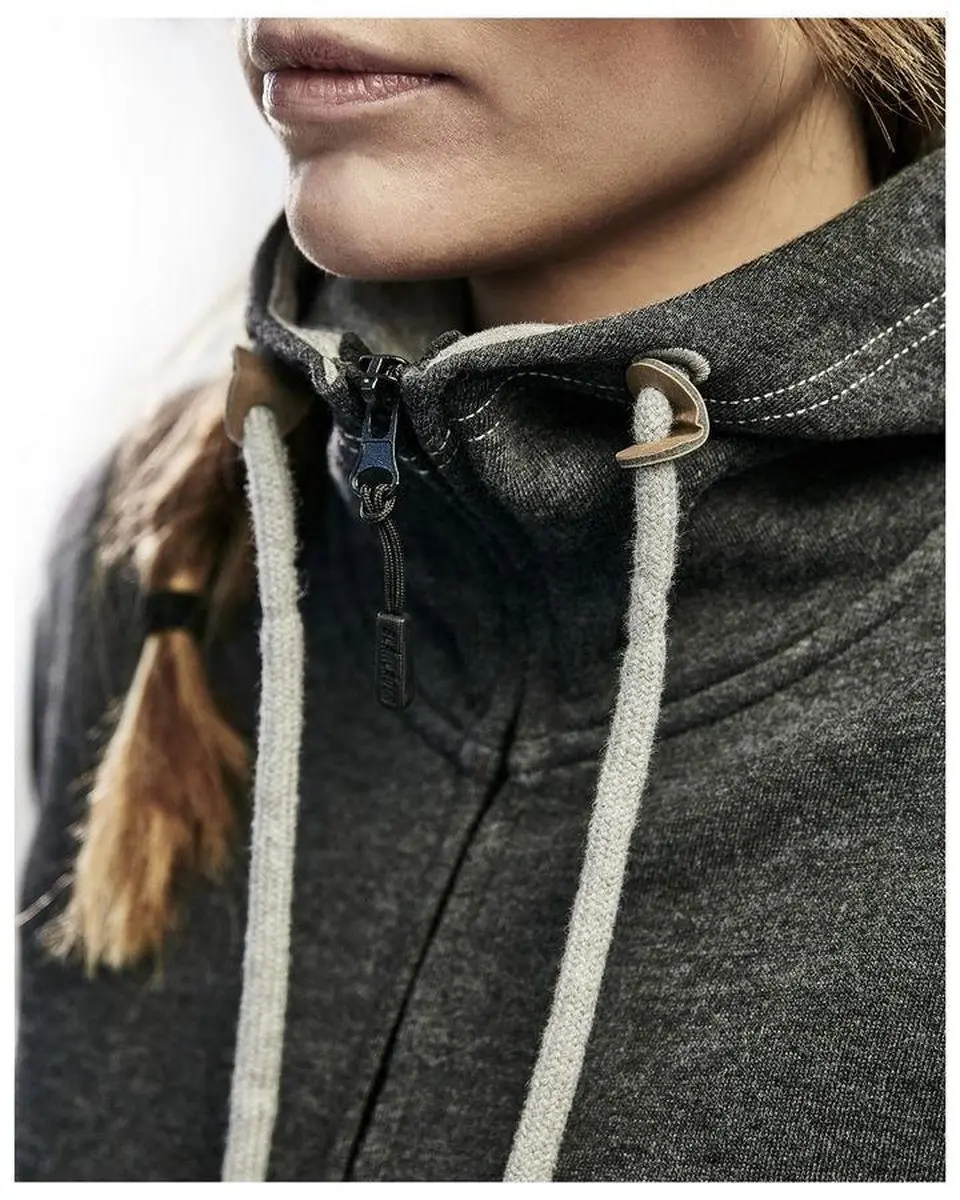 Blåkläder 3373-1157 Hooded Jacket Dames - XXL - Zwart Mêlee - afbeelding 6 van 6