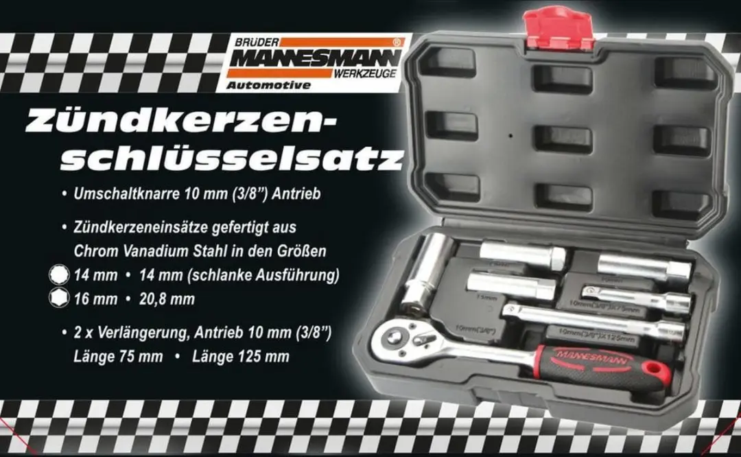 Brüder Mannesmann Bougiemontageset 7-delig - afbeelding 6 van 6