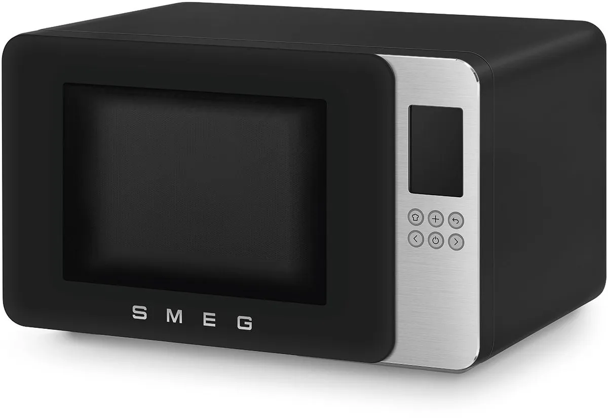 Smeg MOC01BLMEU Magnetron met Grill 1900W - 29L - Mat Zwart