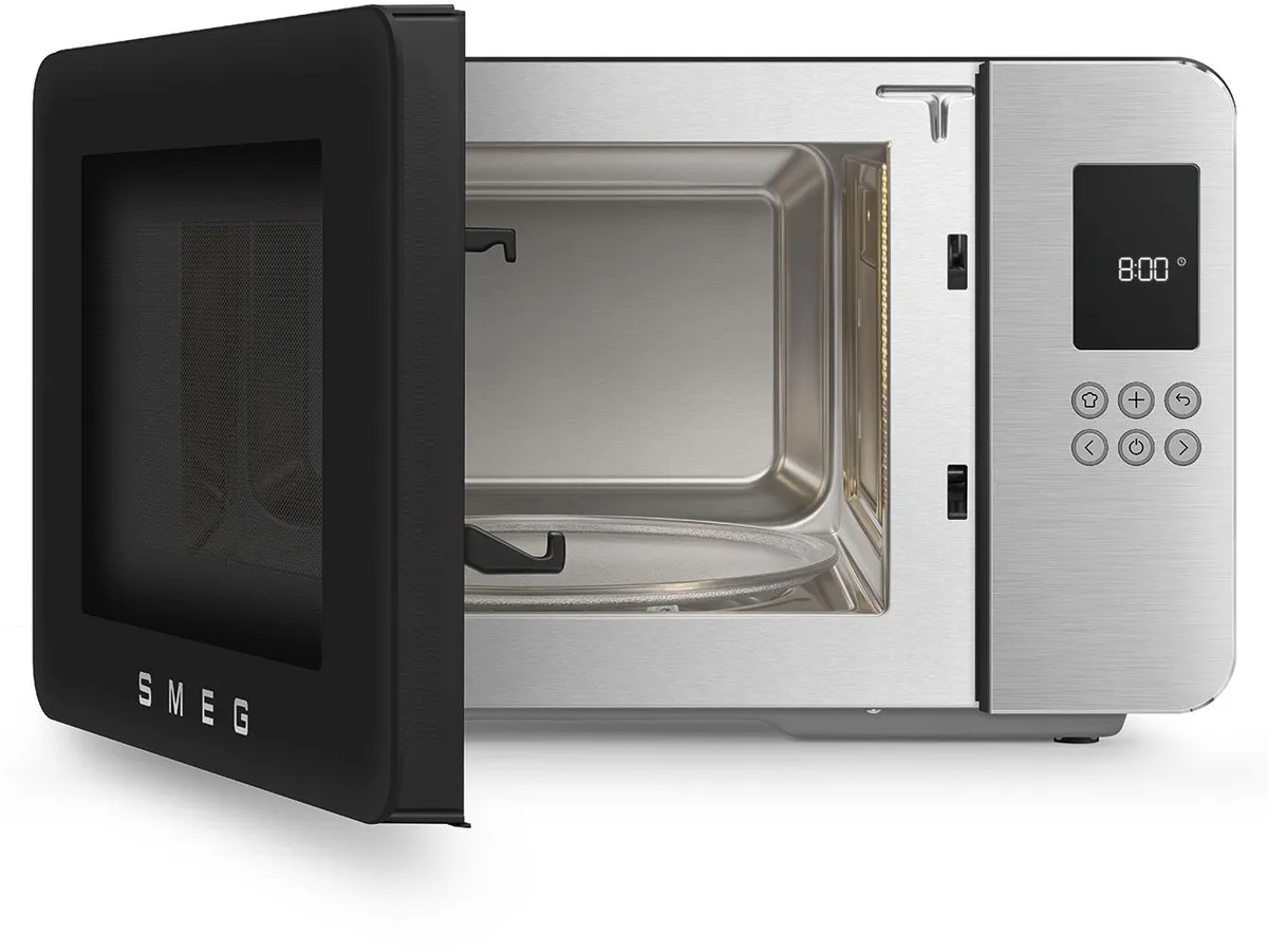 Smeg MOC01BLMEU Magnetron met Grill 1900W - 29L - Mat Zwart