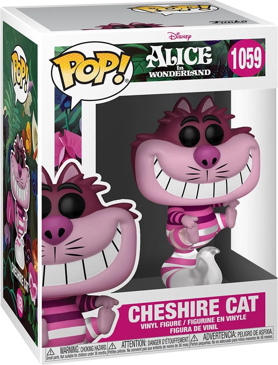 Disney POP! Cheshire Cat Verzamelfiguur - 9cm - Multicolours - afbeelding 2 van 5