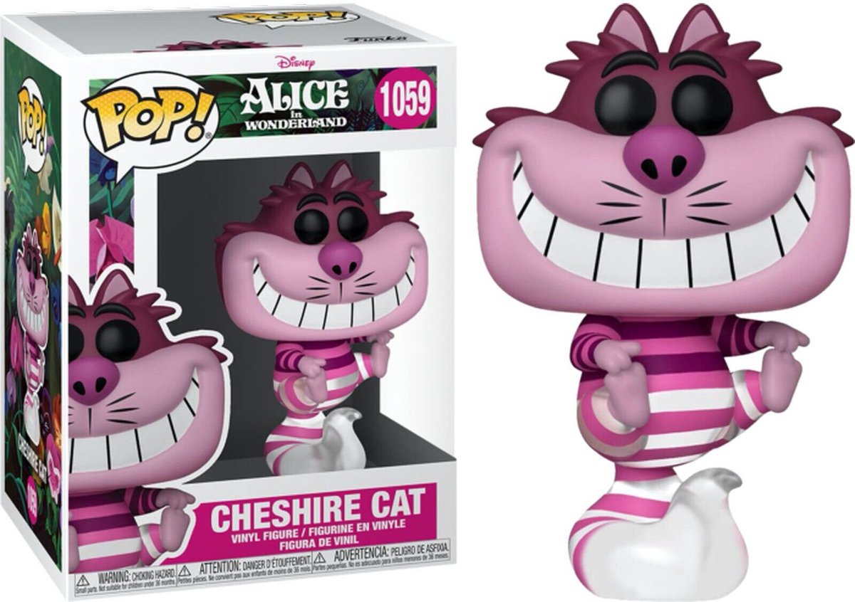 Funko Alice In Wonderland - Disney POP! Cheshire Cat 9 cm Verzamelfiguur - Multicolours