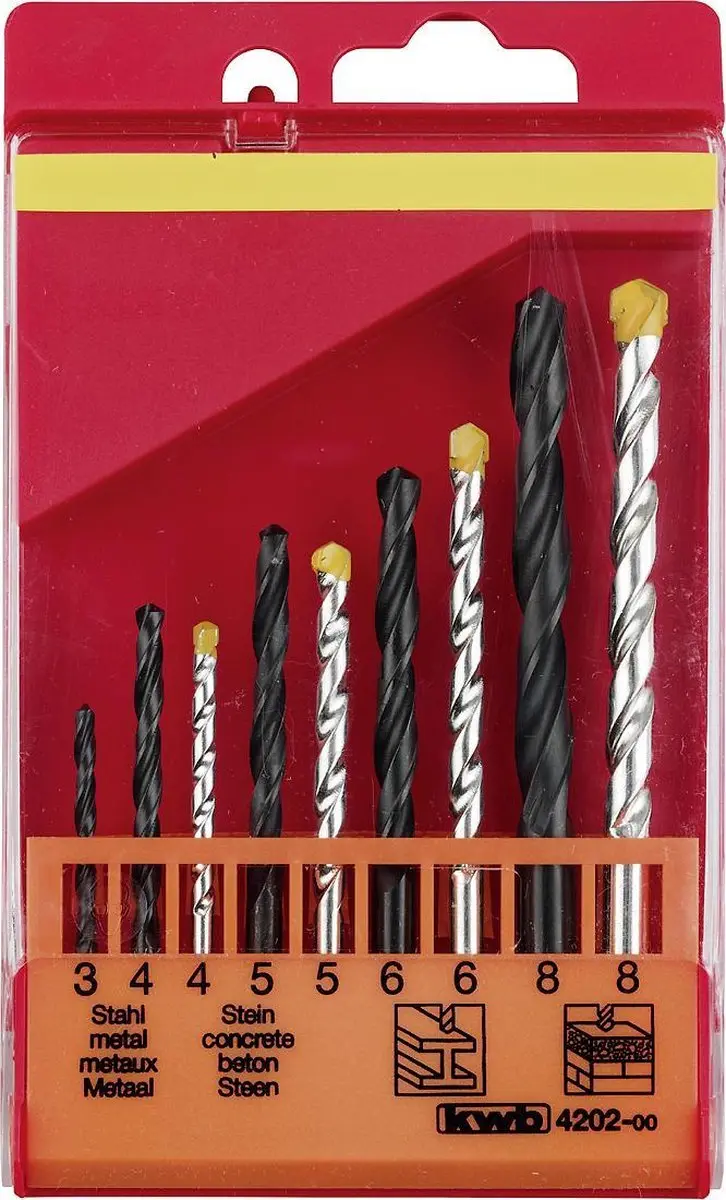KWB Universeel Boorassortiment 9-delig