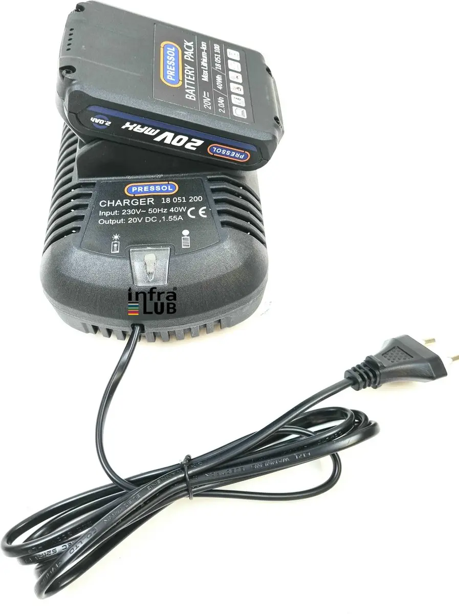 Pressol ZBH 20V Accu-vetspuit 400 bar - 2 Accu's