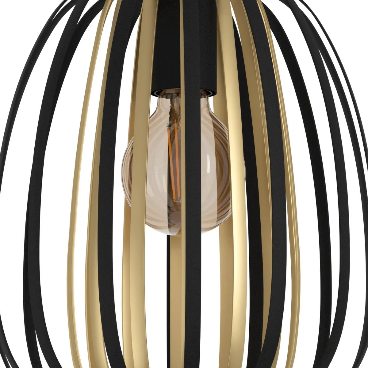 Eglo Encinitos Hanglamp E27 - Ø25,5cm - Zwart/Goud