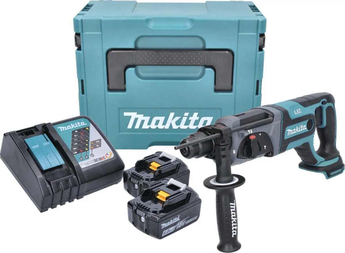 Makita DHR241RGJ Accuboormachine 18V - 2x 6.0Ah + Lader + Makpac - afbeelding 3 van 5