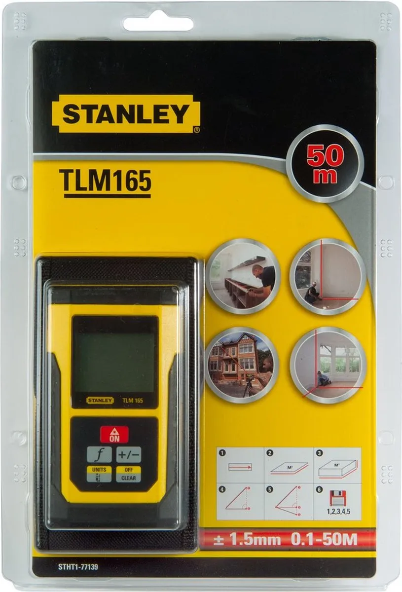 Stanley TLM 165 Laserafstandsmeter 50m - afbeelding 6 van 6