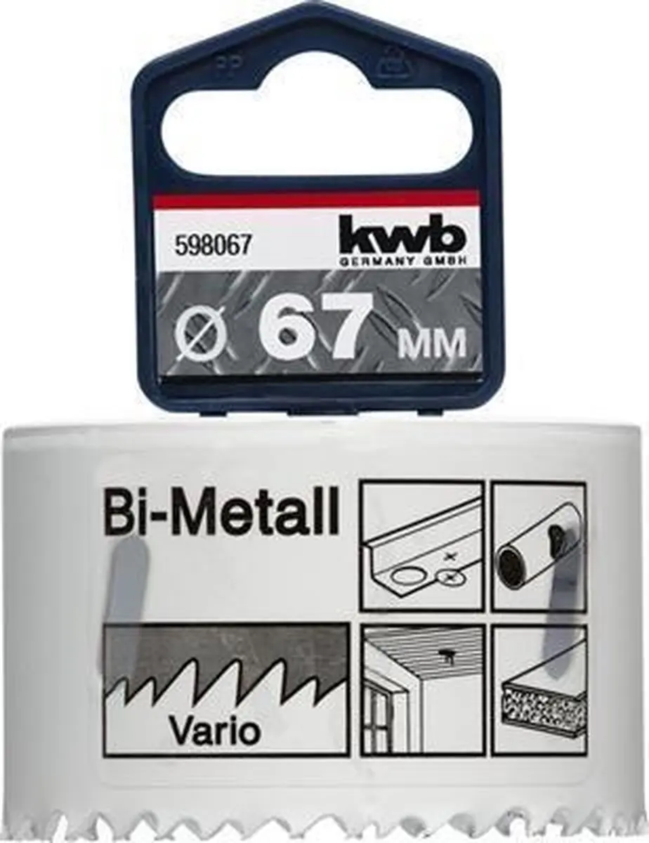 KWB Gatenzaag HSS Bi-metaal Ø67mm