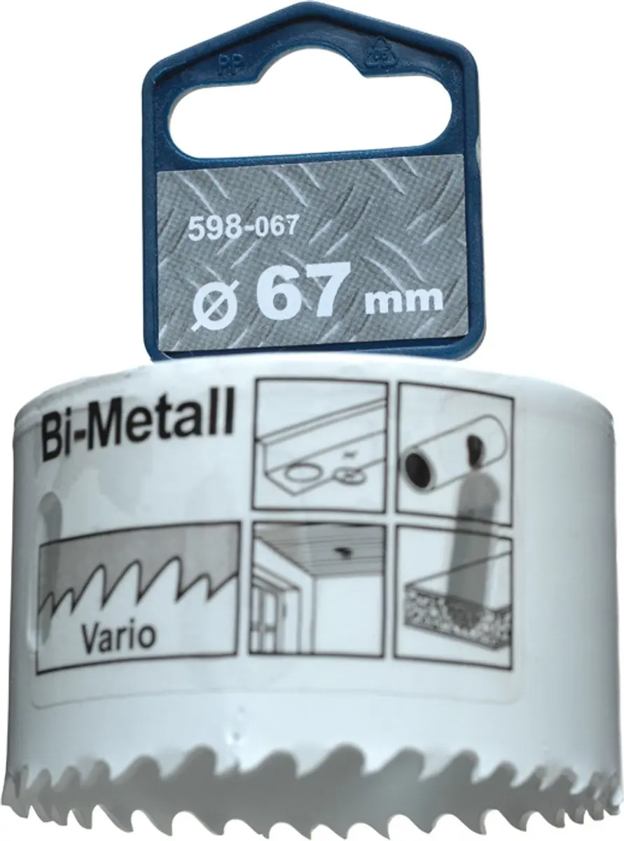 KWB Gatenzaag HSS Bi-metaal Ø67mm - 2 Stuks