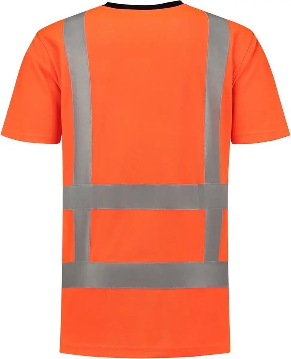 Tricorp T-shirt RWS Birdseye 103005 - Fluor Oranje - Maat S - afbeelding 6 van 6