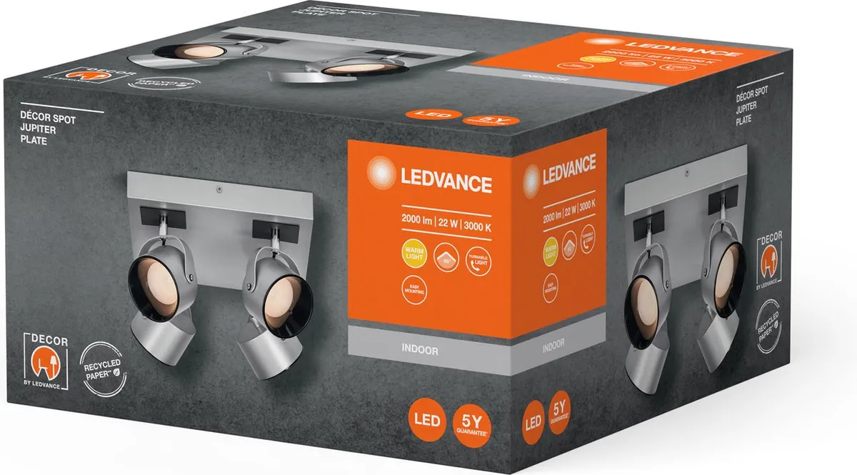 LEDVANCE Decor Spot Jupiter 22W 750lm - Zilver