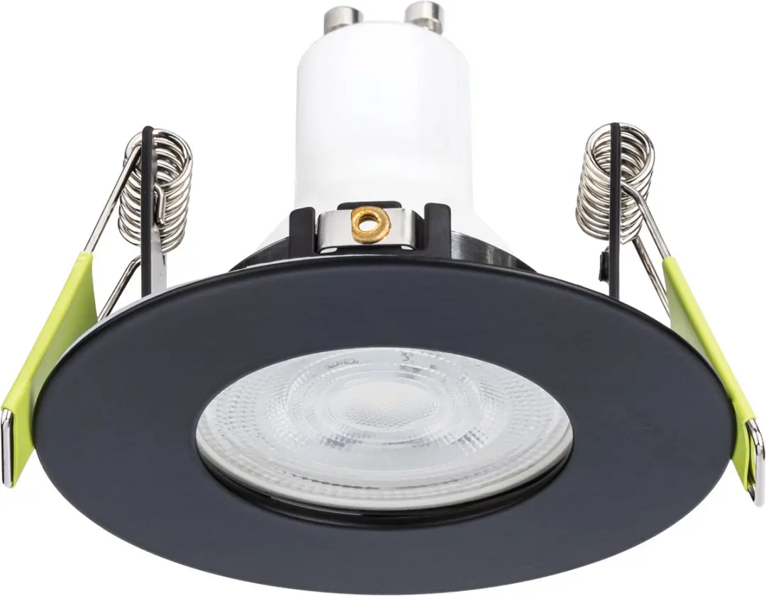 Integral Inbouwspot Zwart IP65 - Ø8.5cm