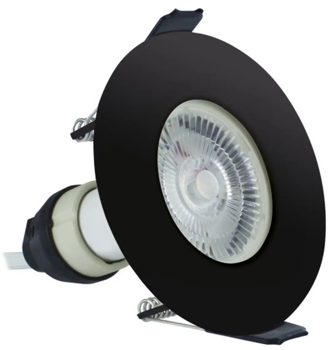 Integral Inbouwspot Zwart IP65 - Ø8.5cm