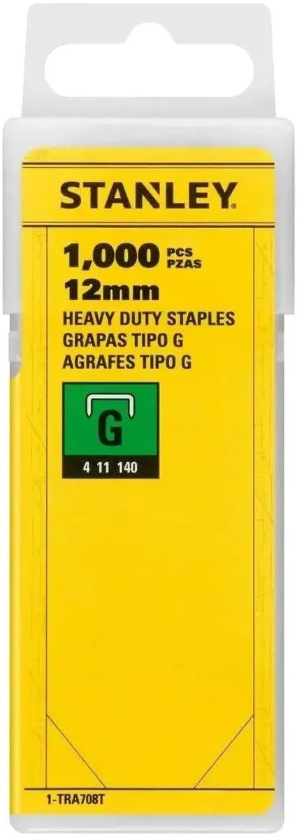 Stanley Nieten 12mm Type G 1-TRA708T - 1000 Stuks - afbeelding 6 van 6