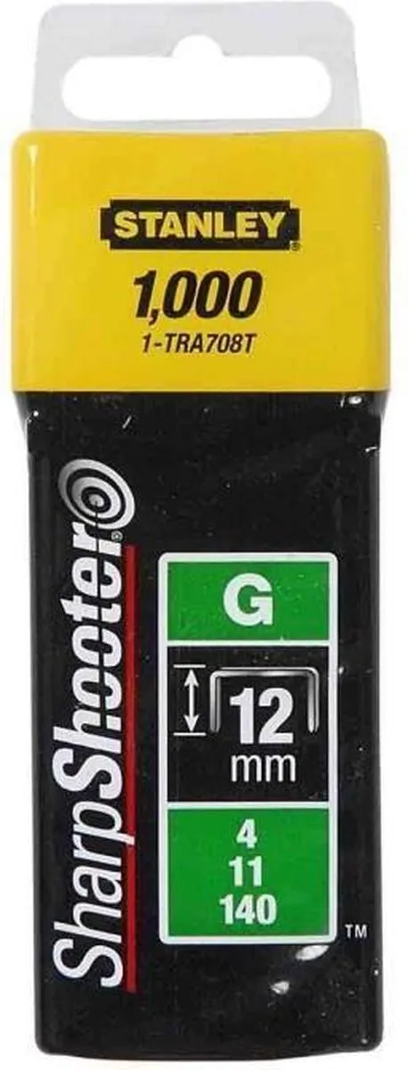 Stanley Nieten 12mm Type G 1-TRA708T - 1000 Stuks