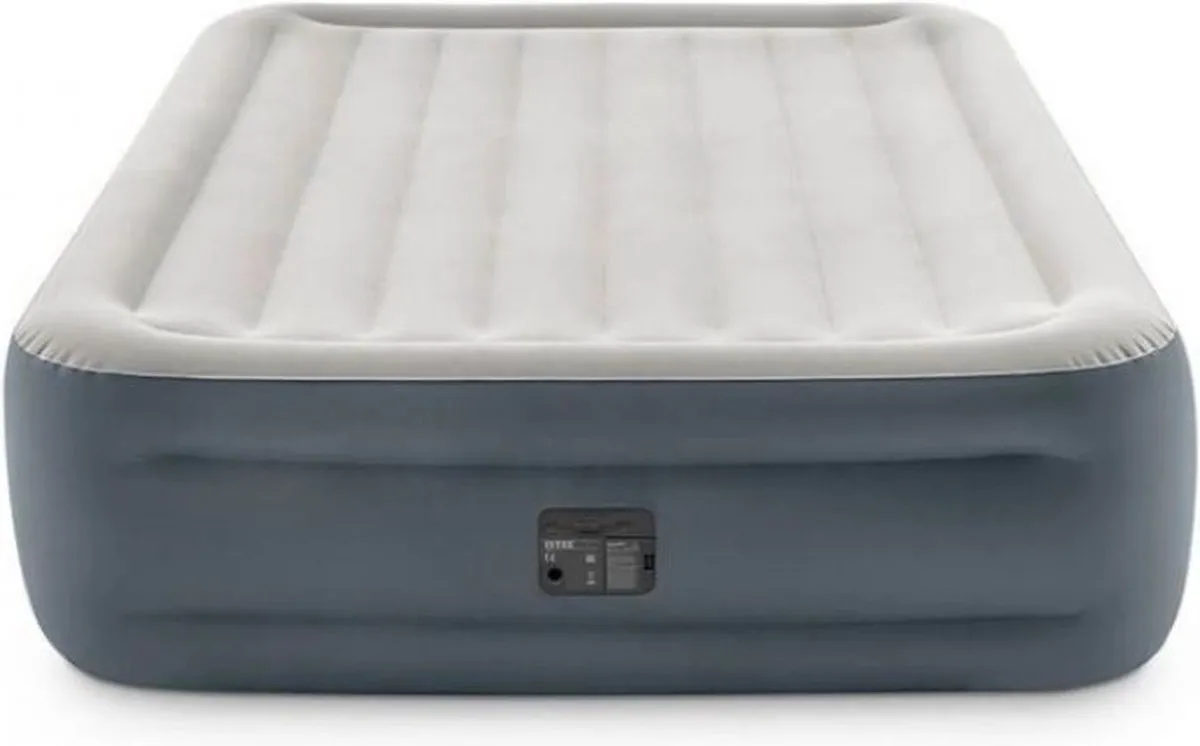 Intex Essential Rest Luchtbed 2 Persoons GKD - 203x152x46cm - Lichtgrijs