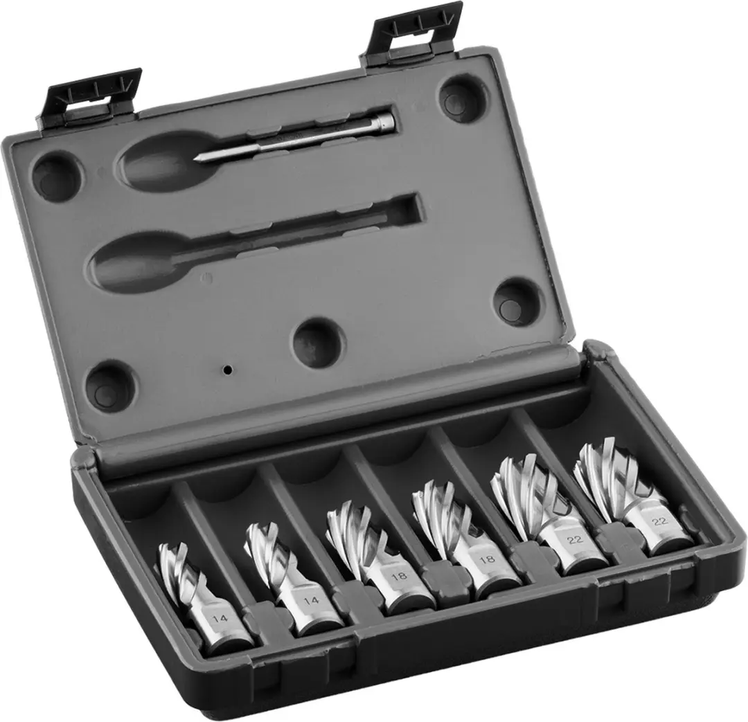 Euroboor Kernborenset 6-delig HSS Metaal - Ø14/18/22mm