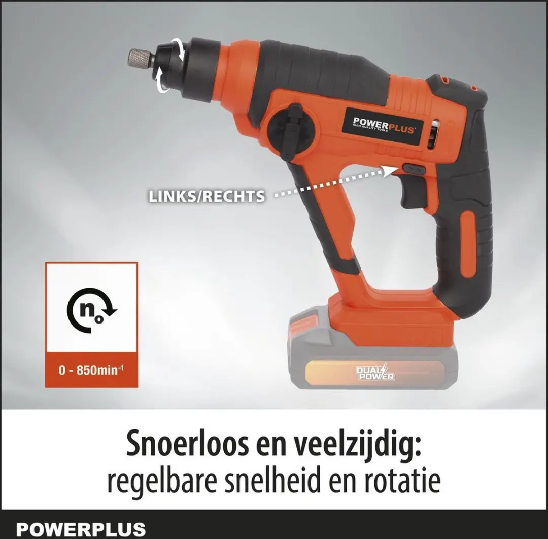 Powerplus POWDP15600 Boorhamer - 13mm Beton - afbeelding 6 van 6