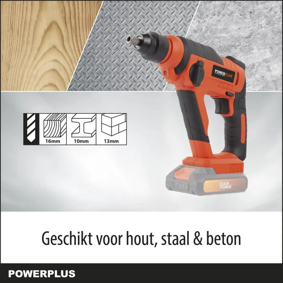 Powerplus POWDP15600 Boorhamer - 13mm Beton
