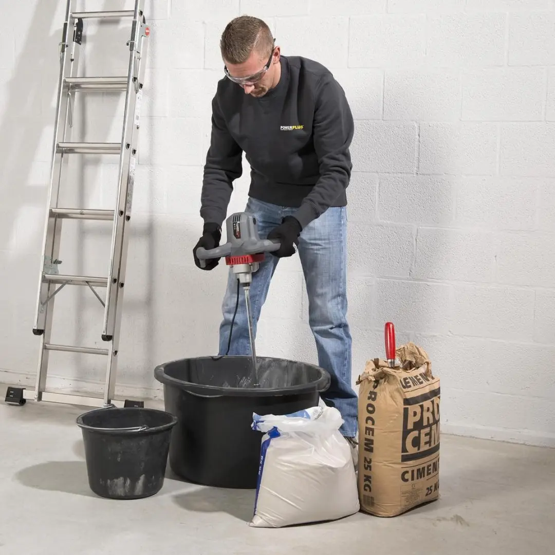 Powerplus POWE80070 Beton- & Verfmenger 1200W - 6 Snelheden