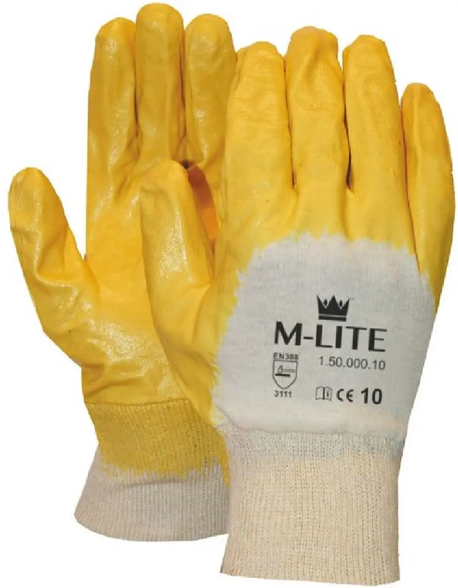 Oxxa Cleaner Werkhandschoenen Maat 9/L - Geel/Wit