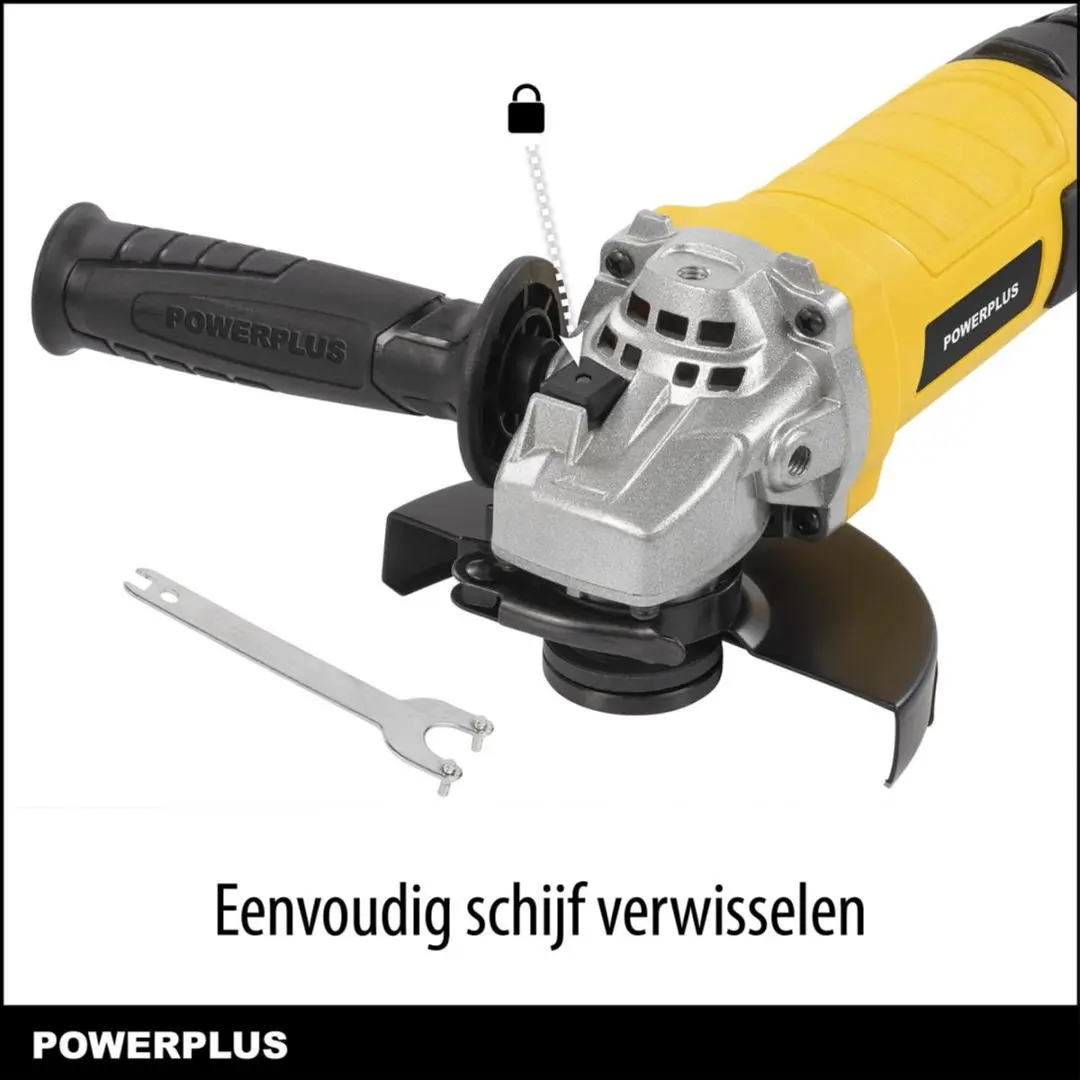 Powerplus POWX0601 Haakse Slijper 1200W - 125mm