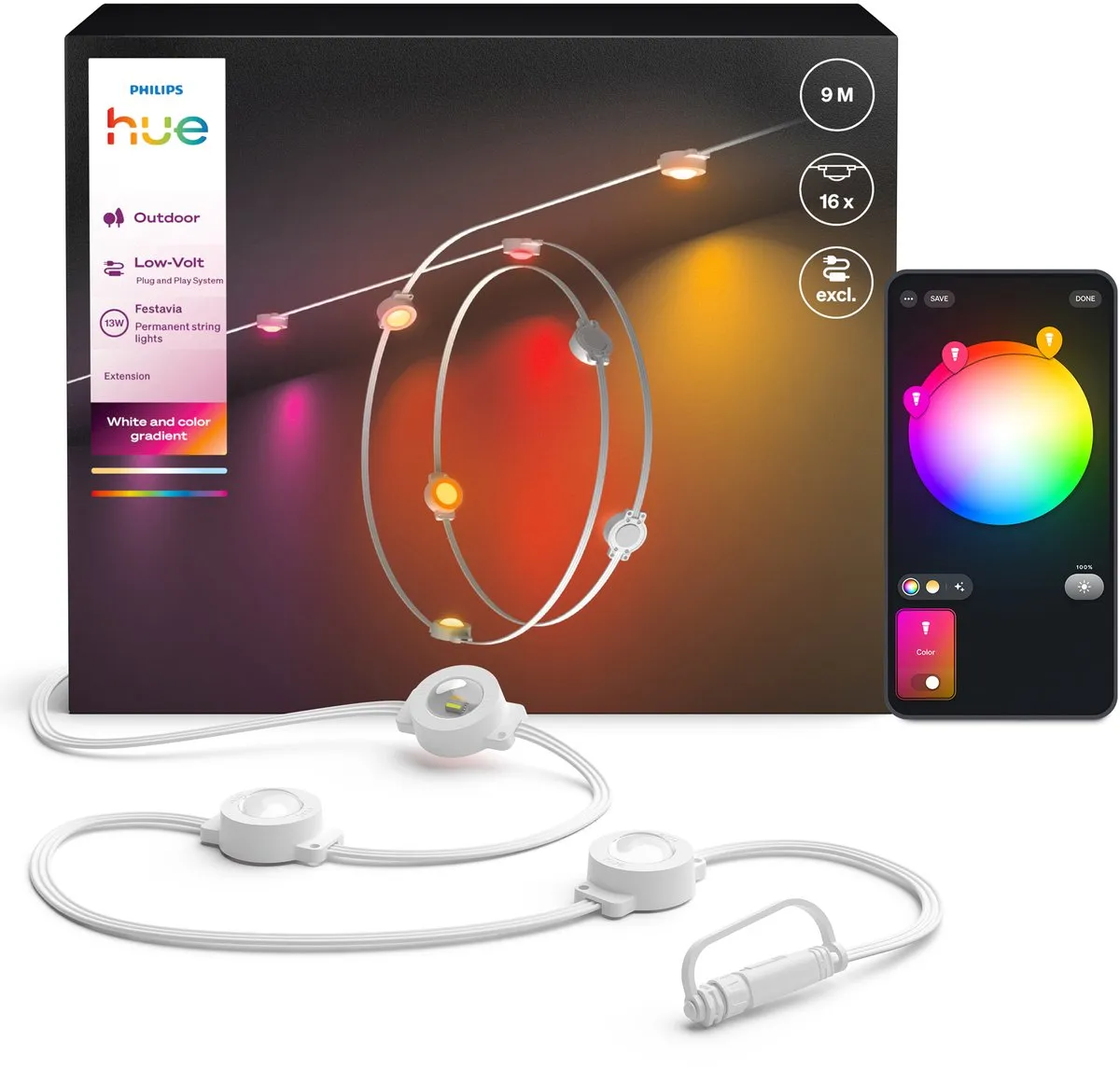 Philips Hue Festavia Permanent Uitbreiding 9m