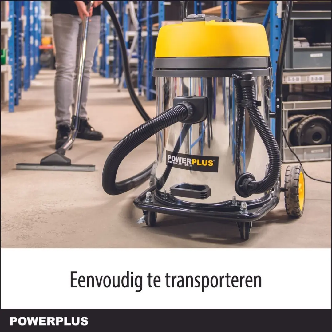 Powerplus POWX325 Nat-Droog Stofzuiger 2x1200W - 60L Tank - afbeelding 6 van 6