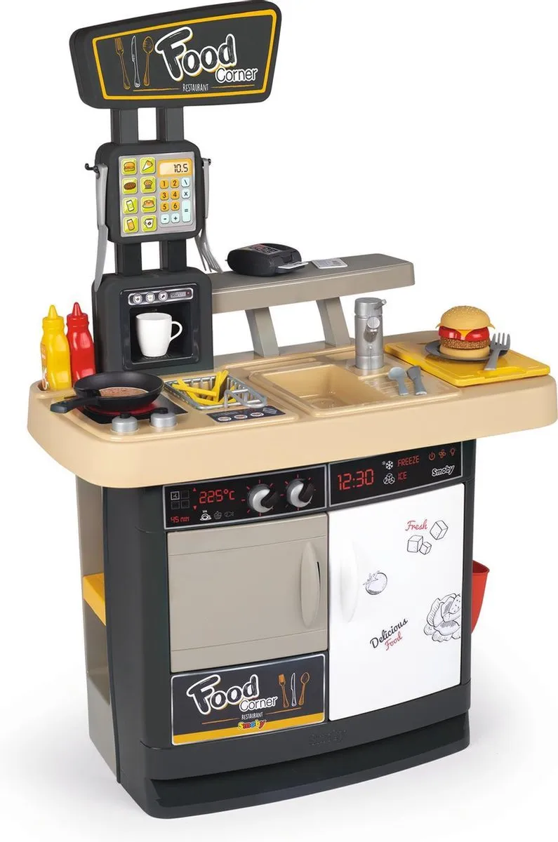 Smoby Food Corner Speelkeuken Grijs