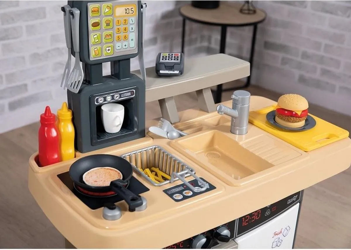 Smoby Food Corner Speelkeuken Grijs