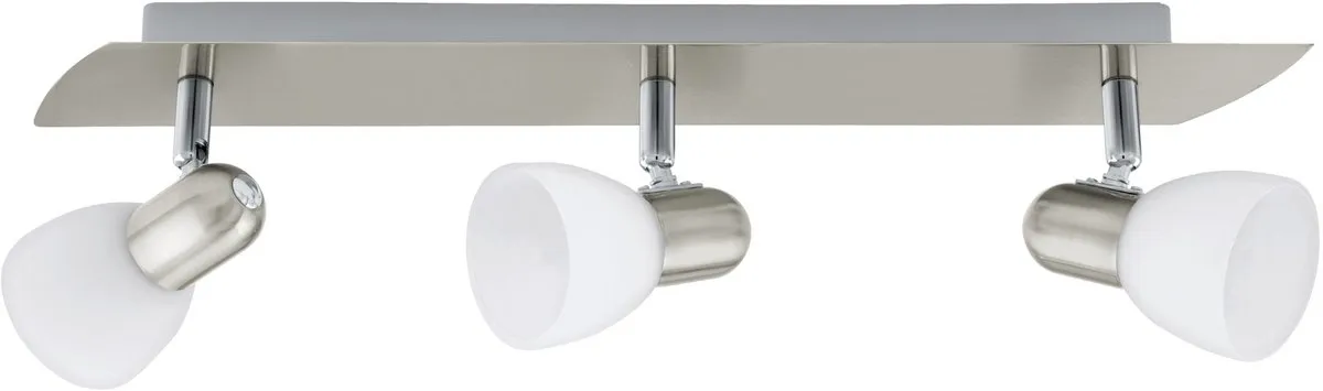 Eglo Enea Plafondspot 3-delig - Nikkel-Mat - Wit/Grijs - afbeelding 6 van 6