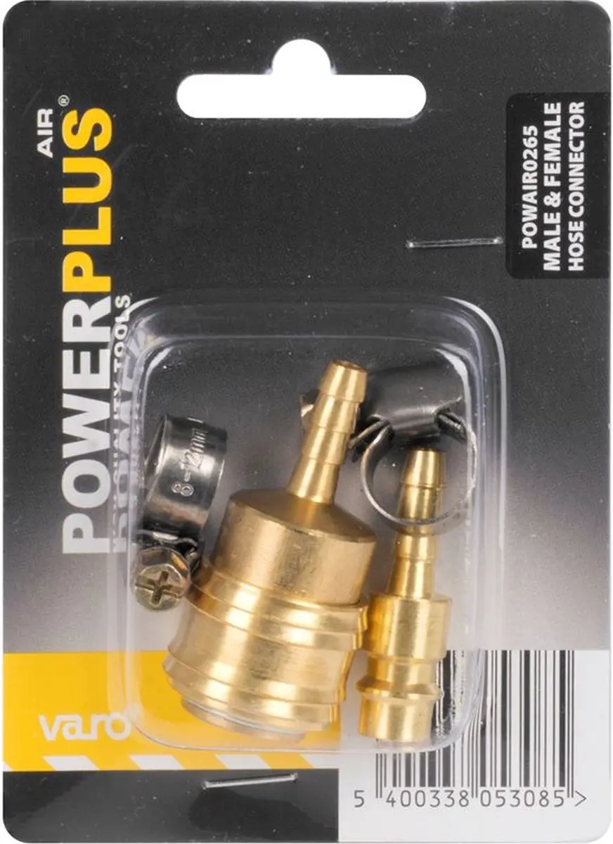 Powerplus POWAIR0265 Snelkoppeling Euro-slangaansluiting - 2 Ringen