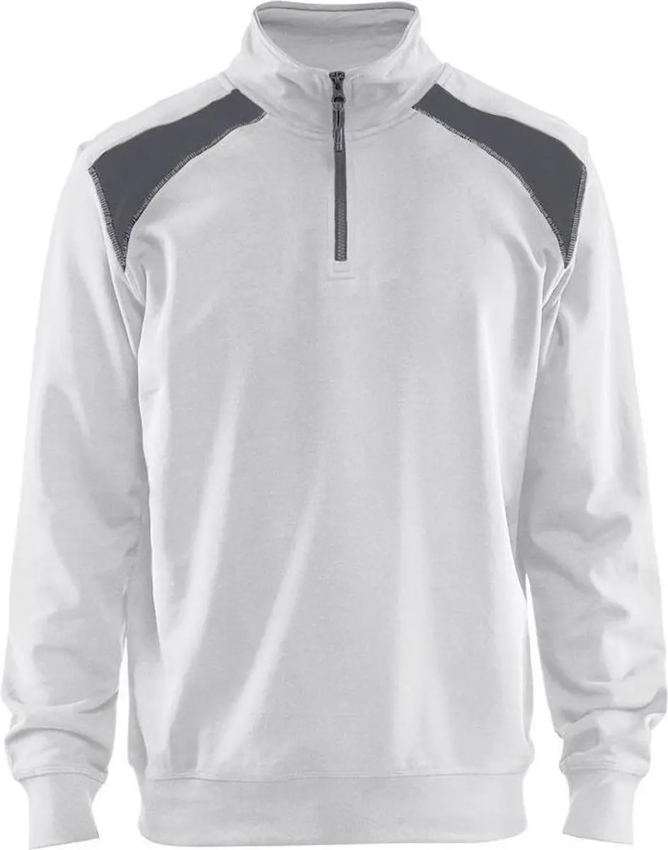 Blåkläder 3353 Werksweater - XXL - Wit/Grijs