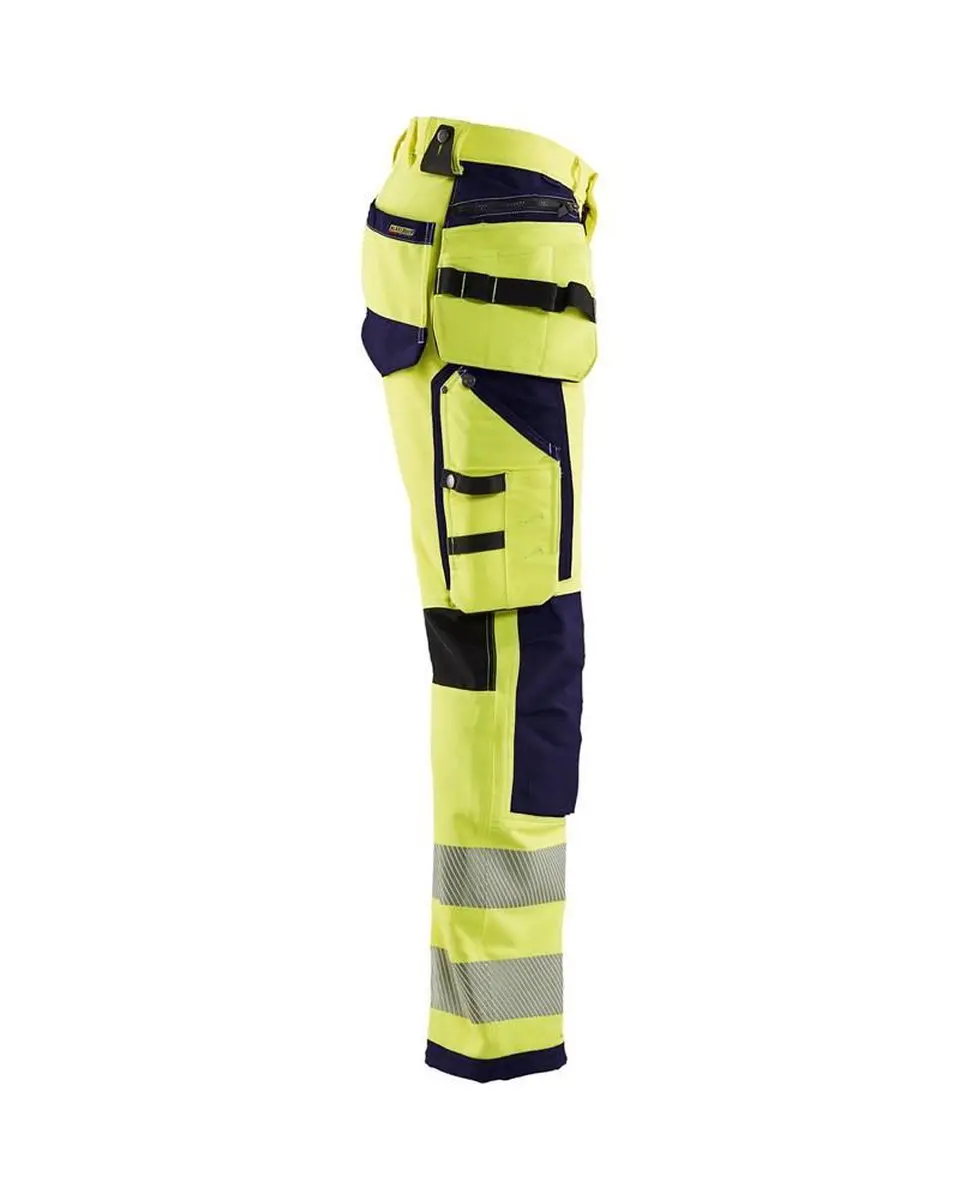 Blåkläder 1997 High Vis Werkbroek - Maat 62 - Geel/Navy