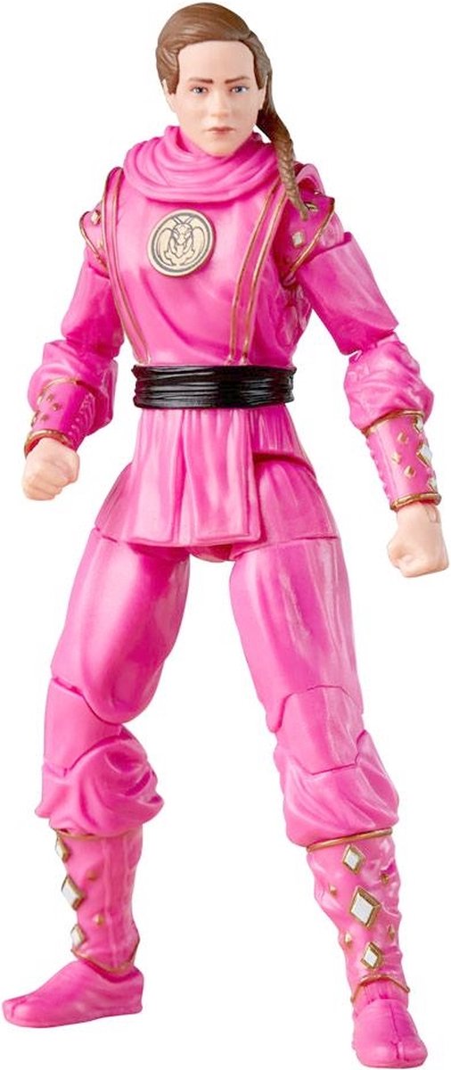 Hasbro Power Rangers Actiefiguur Power Rangers x Cobra Kai Ligtning Collection Morphed Samantha LaRusso Pink Mantis Ranger Multicolours